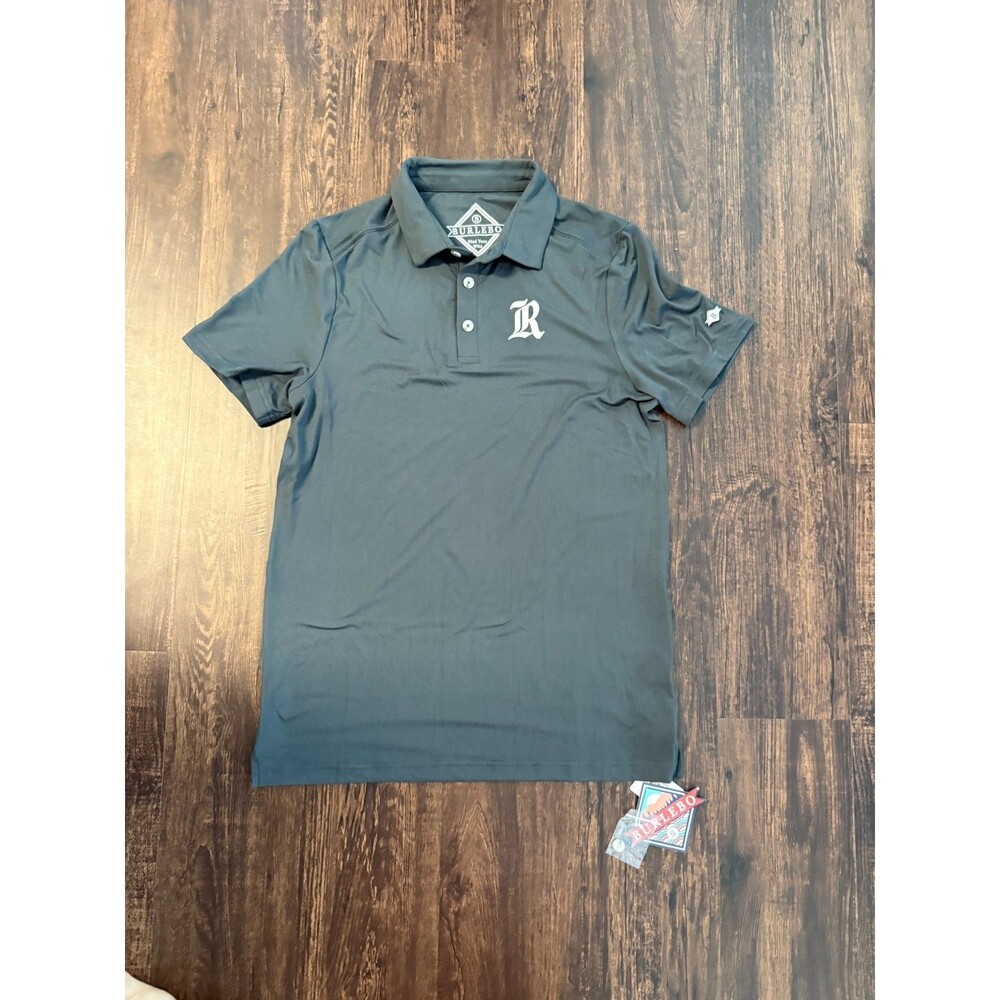 Burlebo Men's Moisture Wick S/S Performance Polo EJ2 Heather Gray Small